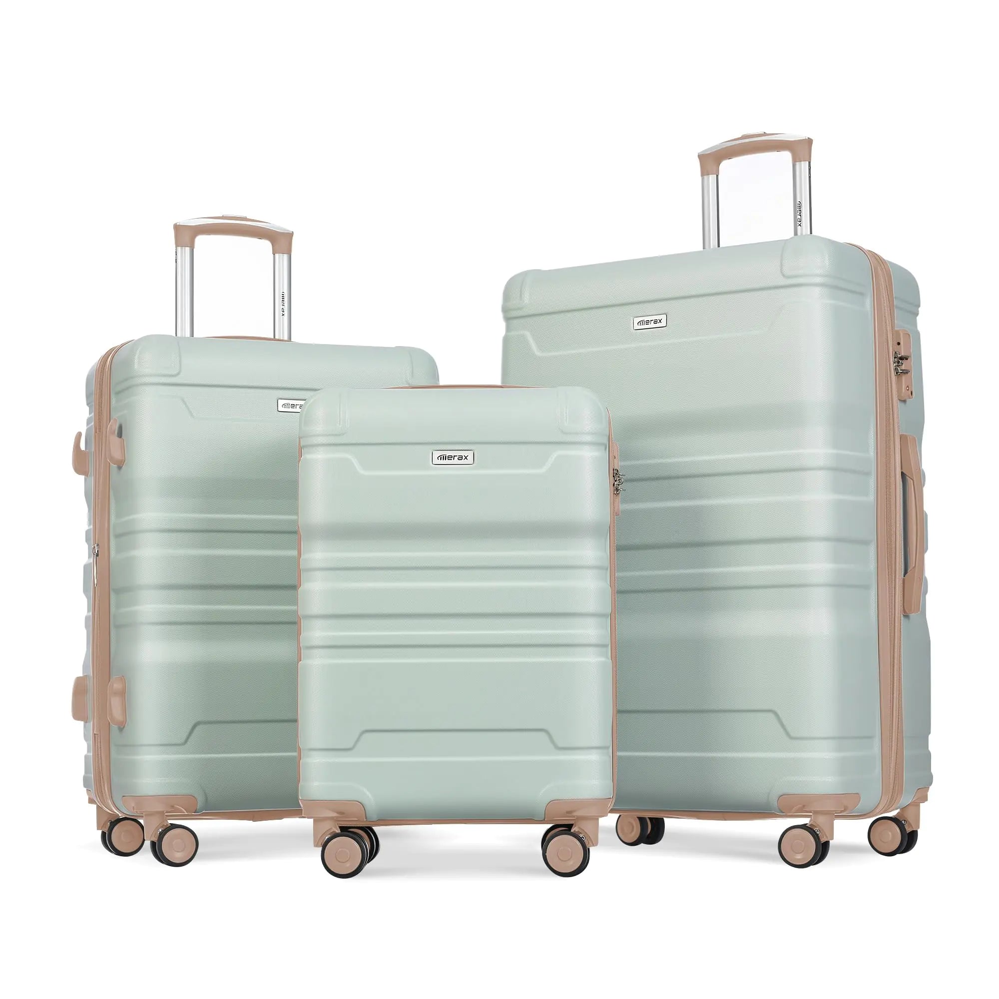 Merax TSA 3 Piece Hardside Luggage Sets