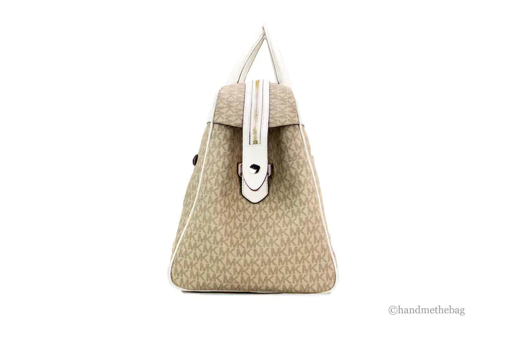 Michael Kors Travel Large Light Cream Patches Weekender Duffle